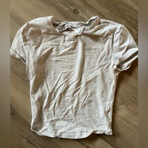 Small white crop top